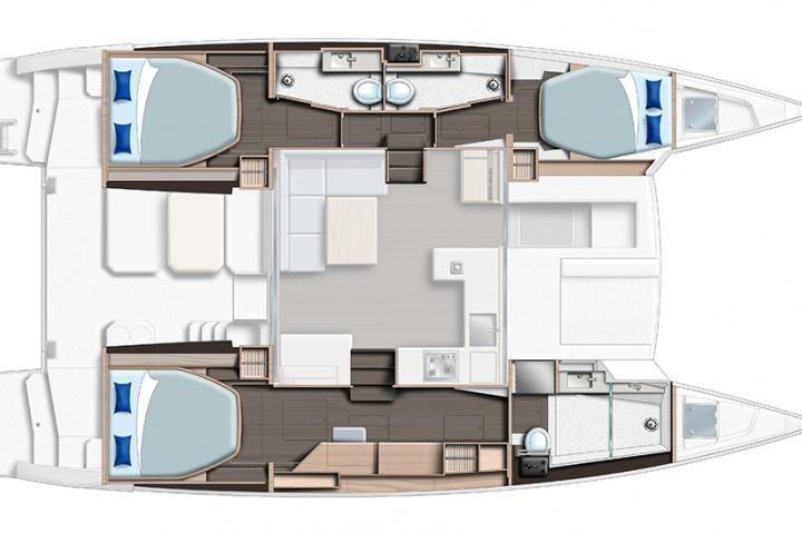 Layout for SERENITY, a 2024 Leopard 42