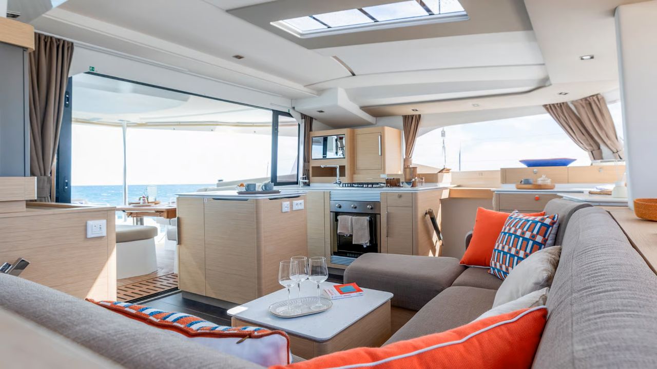 DIVER DOG, 2027 Fountaine Pajot FP 44 Maestro, Exuma Bahamas