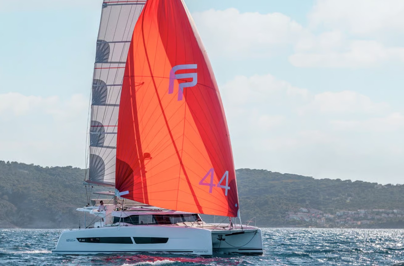 DIVER DOG, a 2027 Fountaine Pajot FP 44 Maestro available for charter in the Exuma Bahamas.