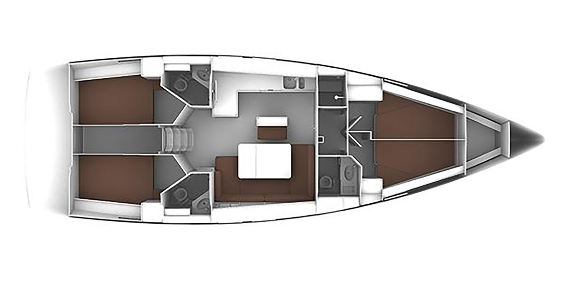Layout for ALEXASTER, a 2015 Bavaria Cruiser 46
