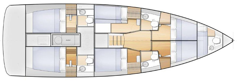 Layout for SUN RISE I, a 2021 Sun Loft 47