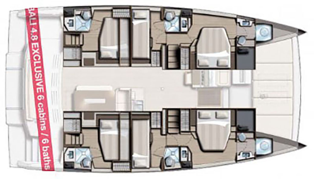 Layout for SEA PEARL, a 2024 Bali 4.8