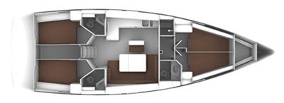 Layout for STAVENTO, a 2019 Bavaria Cruiser 46