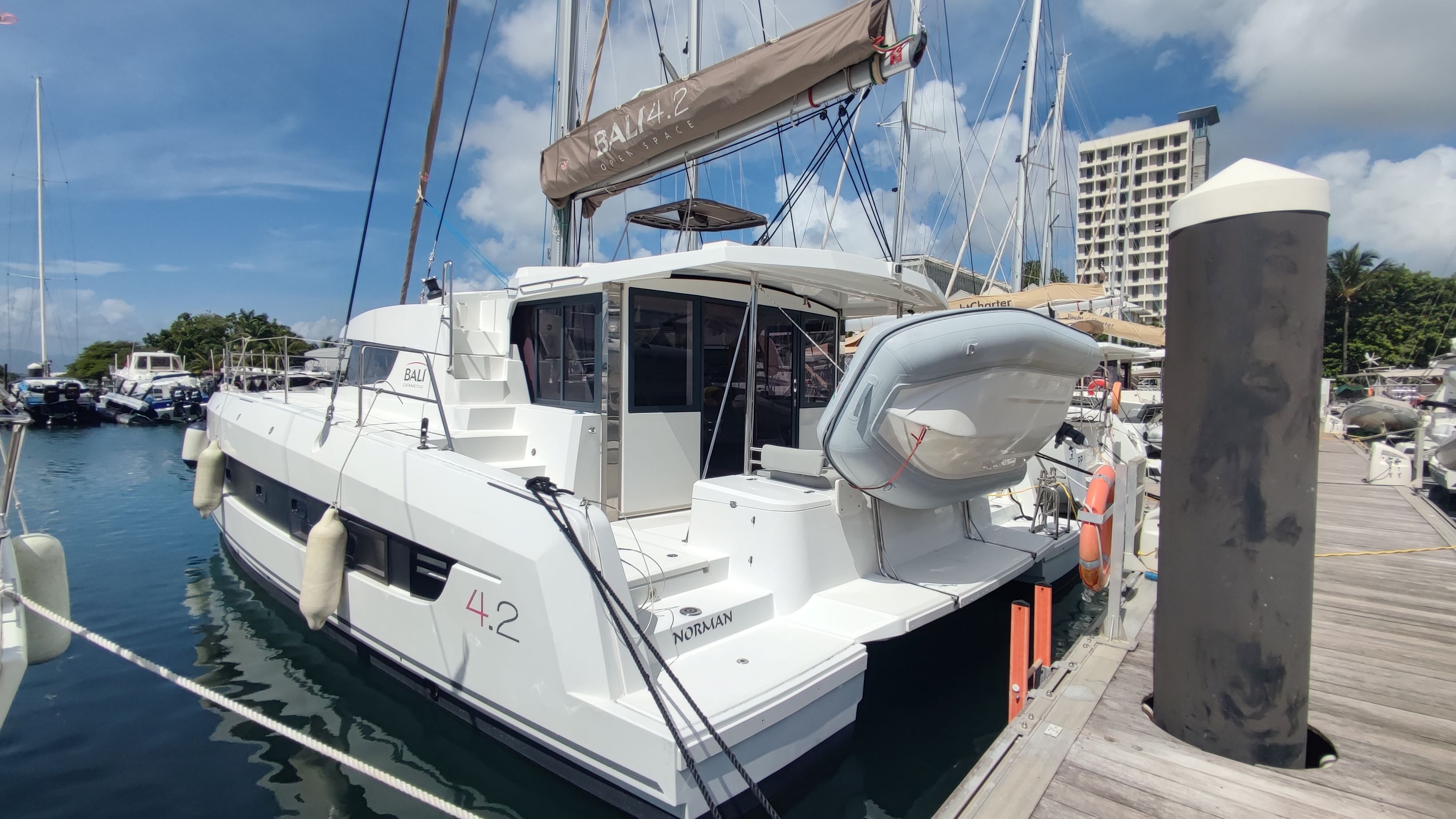 NORMAN, a 2021 Bali 4.2 available for charter in Guadeloupe.