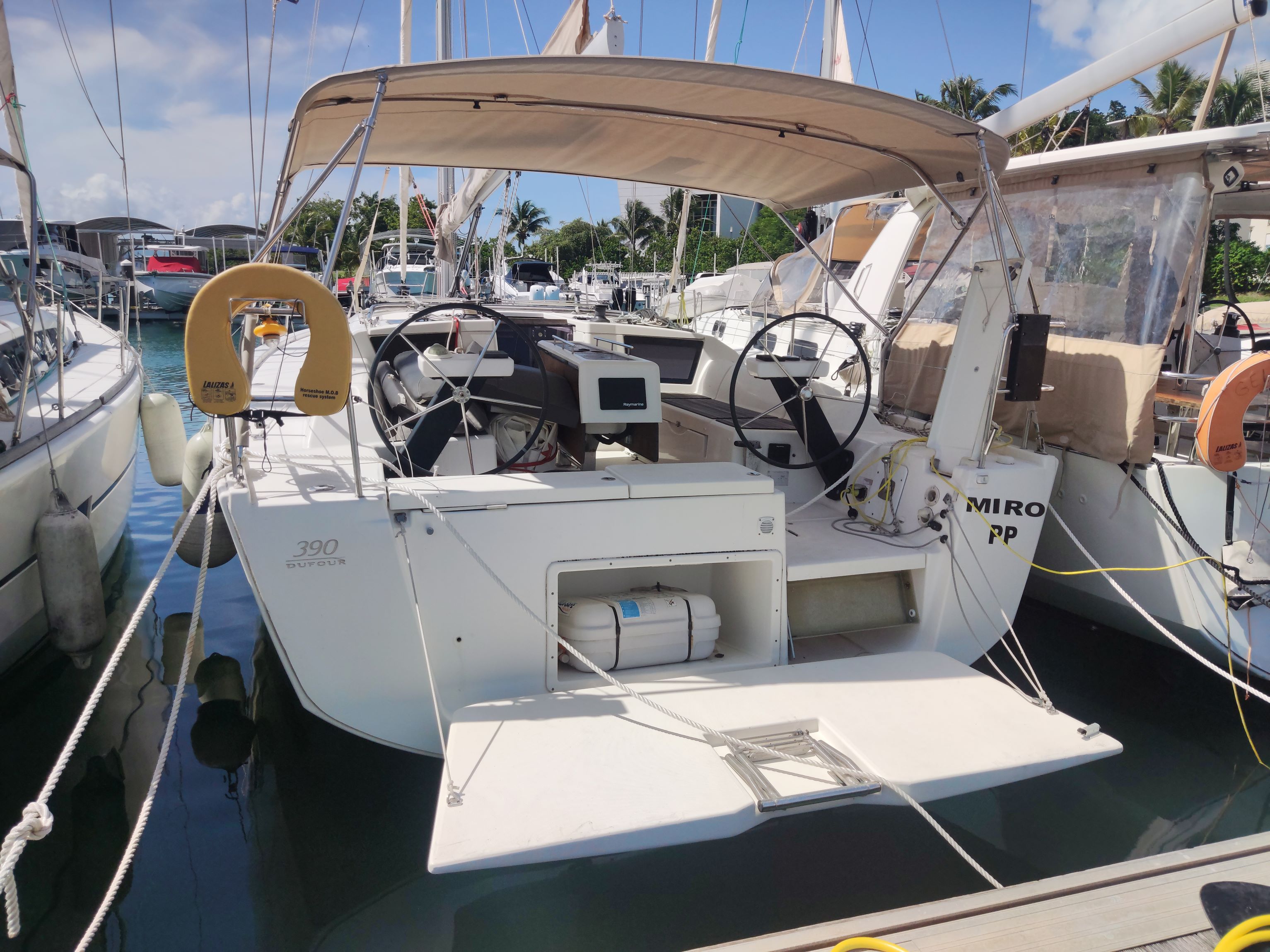 MIRO, a 2019 Dufour 390 GL available for charter in Guadeloupe.