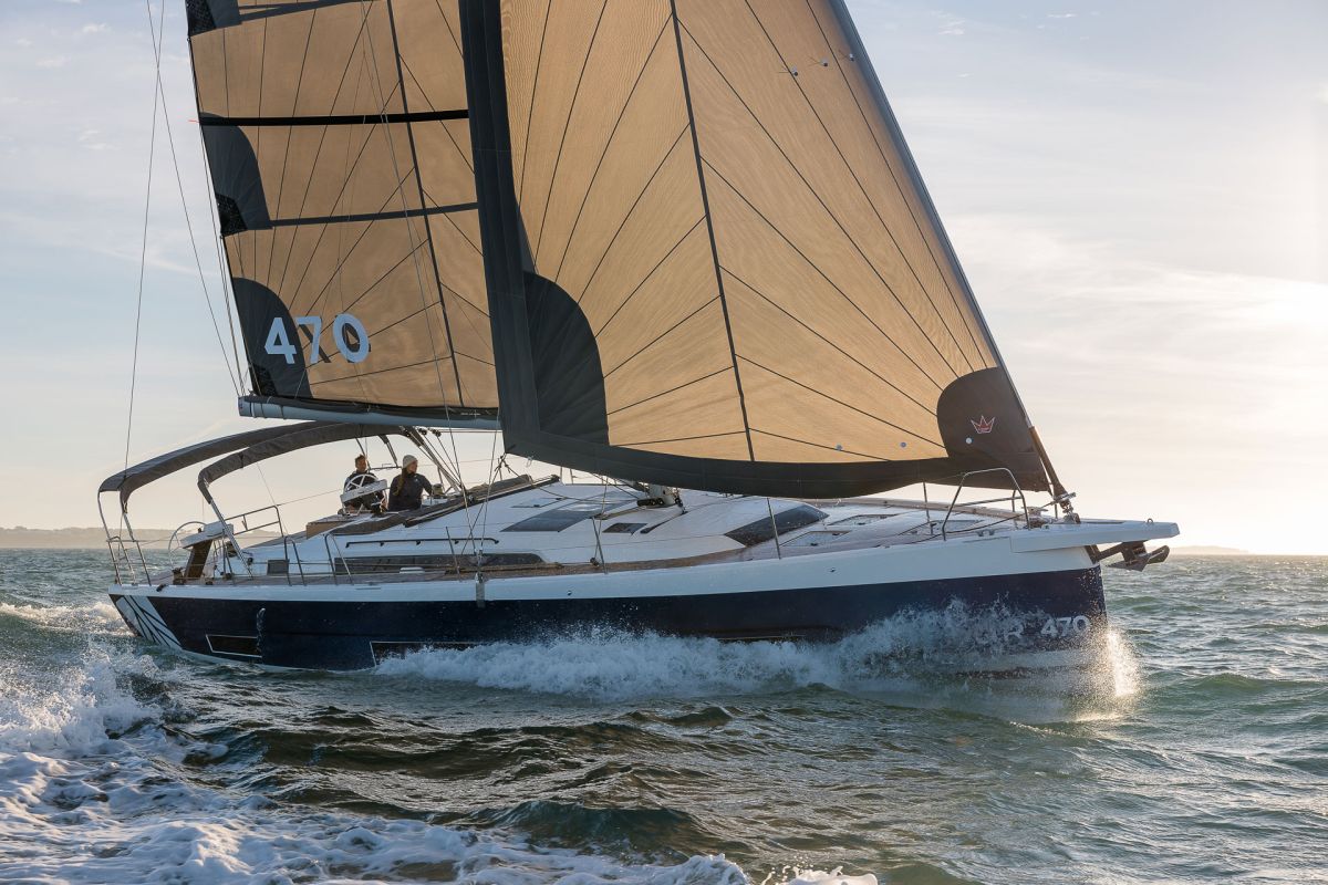 GLOXINIA, a 2023 Dufour 470 available for charter in Guadeloupe.