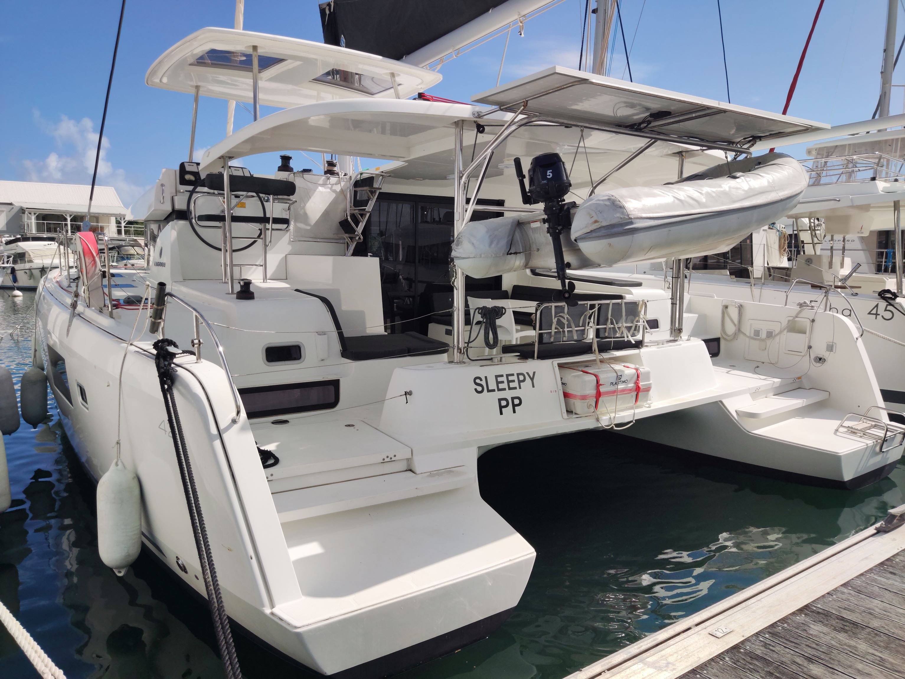 SLEEPY, a 2021 Lagoon 42 available for charter in Guadeloupe.