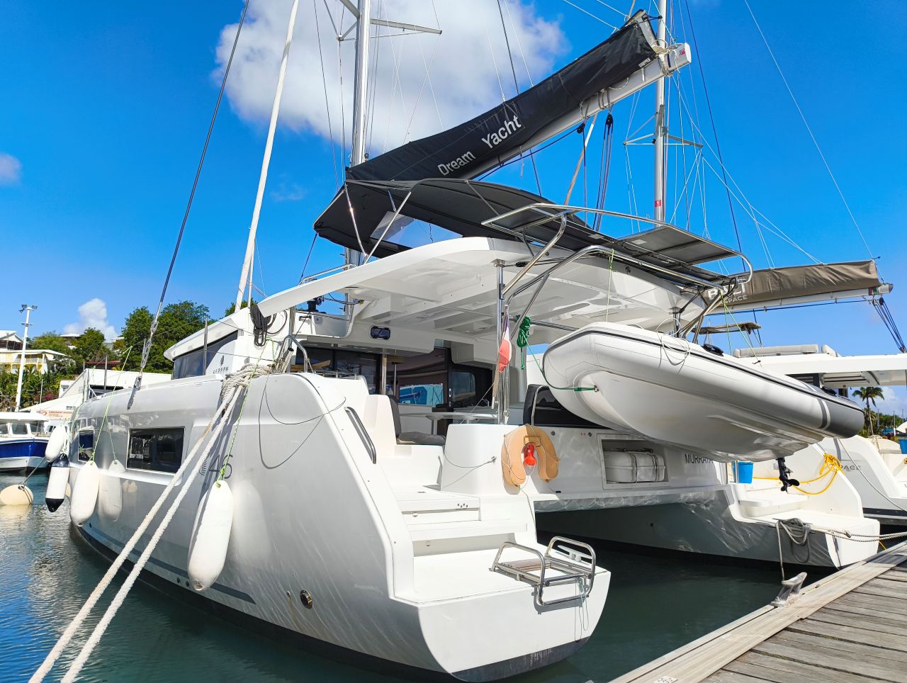 MURRAYA, a 2024 Lagoon 46 available for charter in Guadeloupe.