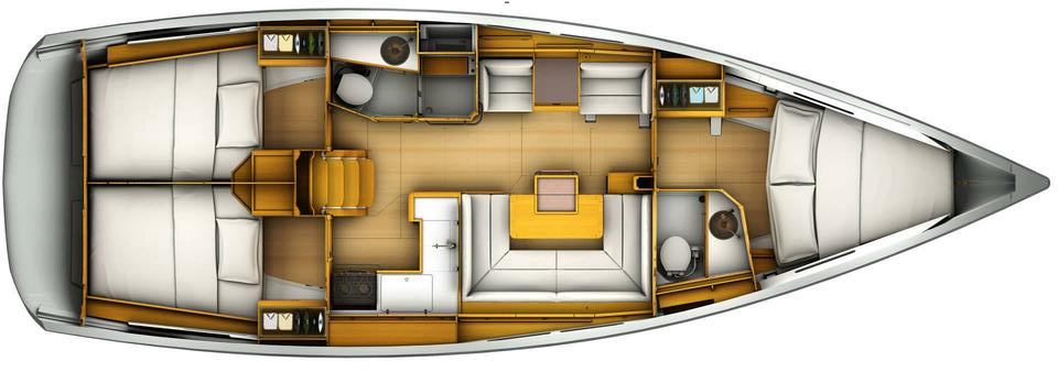 Layout for INDIAN CHIEF, a 2019 Sun Odyssey 419