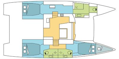 Layout for DAISY DOG, a 2023 Fountaine Pajot Elba 45