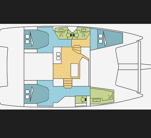 Layout for JAXNJOE COM, a 2020 Fountaine Pajot Lucia 40