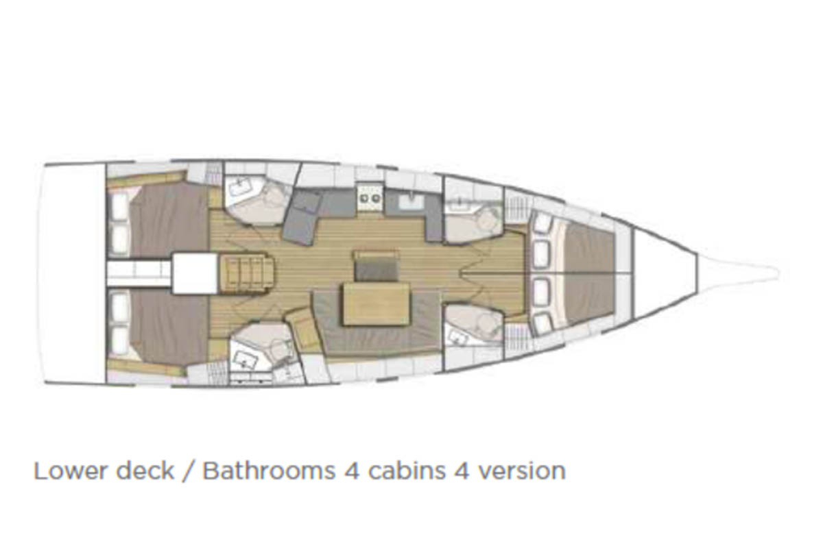 Layout for VI VÅGÁ OF SWEDEN (SATURDAY) 444/2024, a 2019 Oceanis 46.1