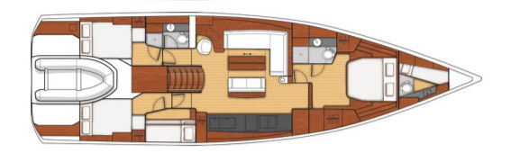 Layout for PENULTIMO, a 2021 Oceanis Yacht 62