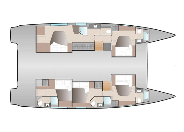 Layout for BIG BIG PLANS, a 2024 Fountaine Pajot Aura 51