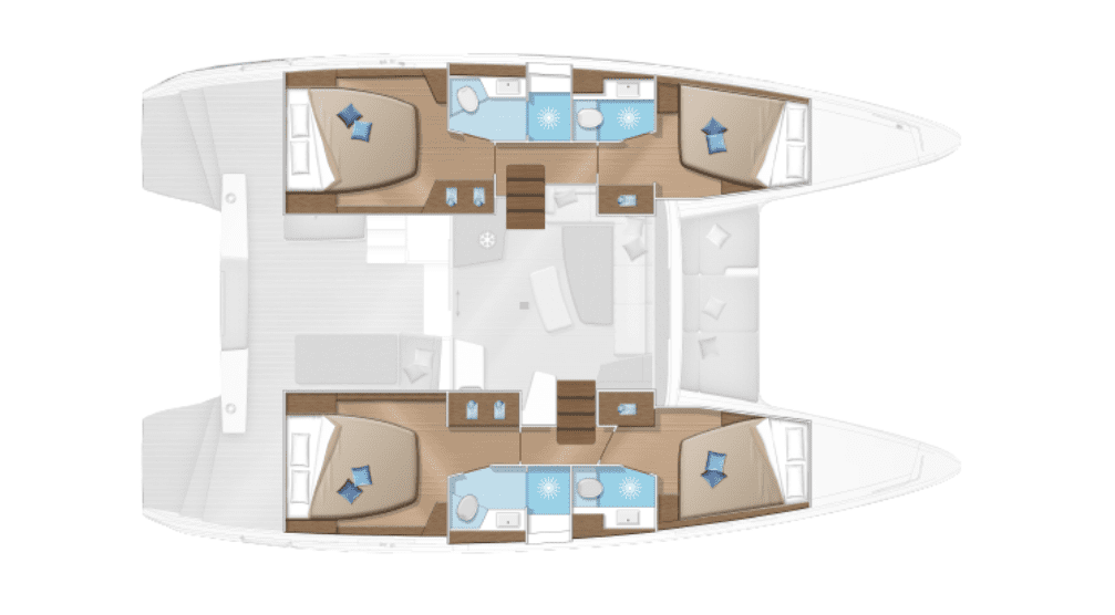 Layout for ISLAND RIFF, a 2025 Lagoon 42