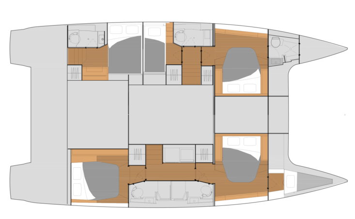 Layout for MATETA II, a 2025 Fountaine Pajot Tanna 47