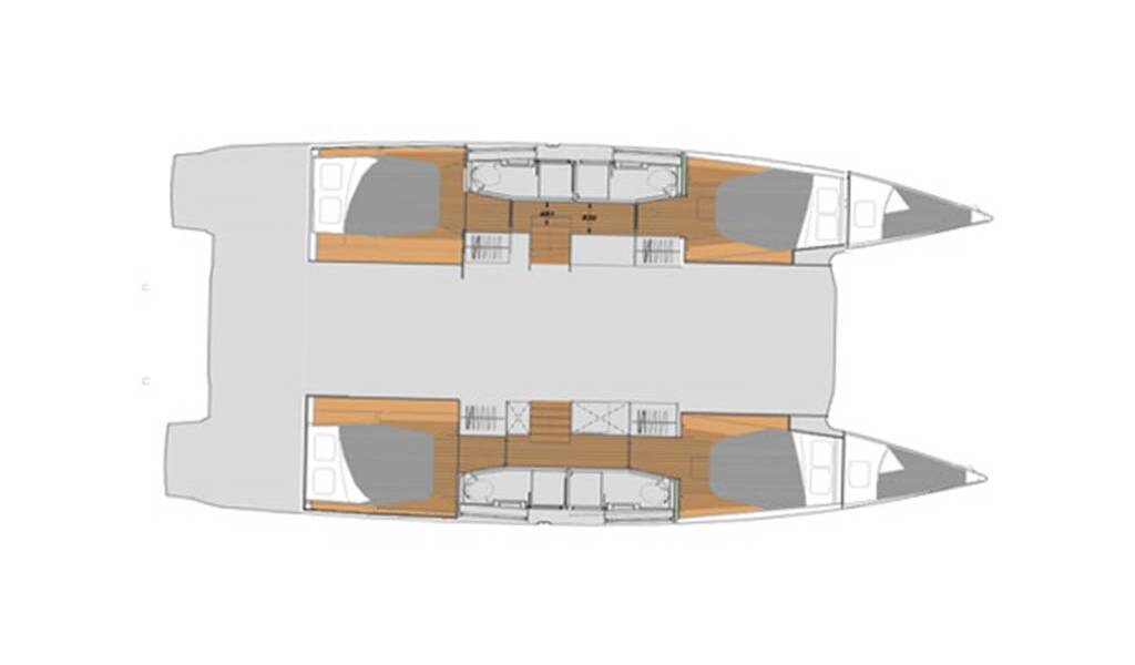 Layout for LIMIN', a 2024 Fountaine Pajot Elba 45