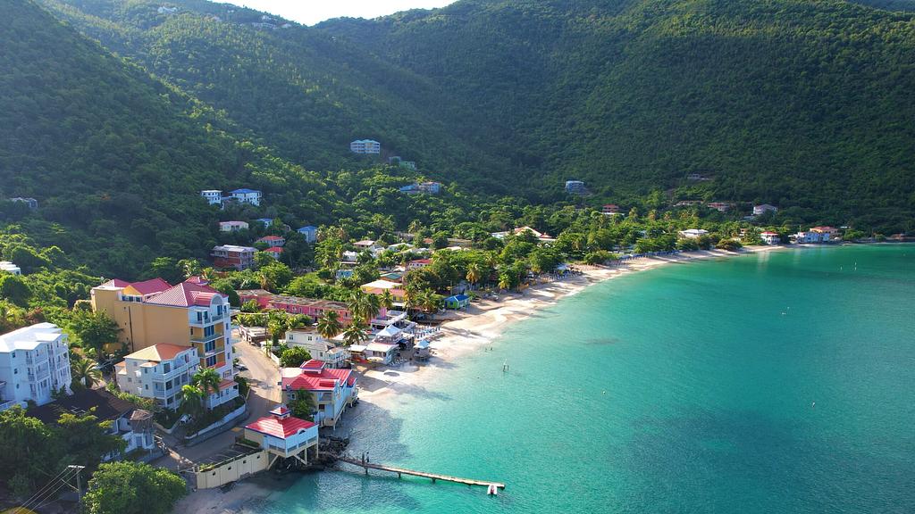 The popular Cane Garden Bay beach on Tortola