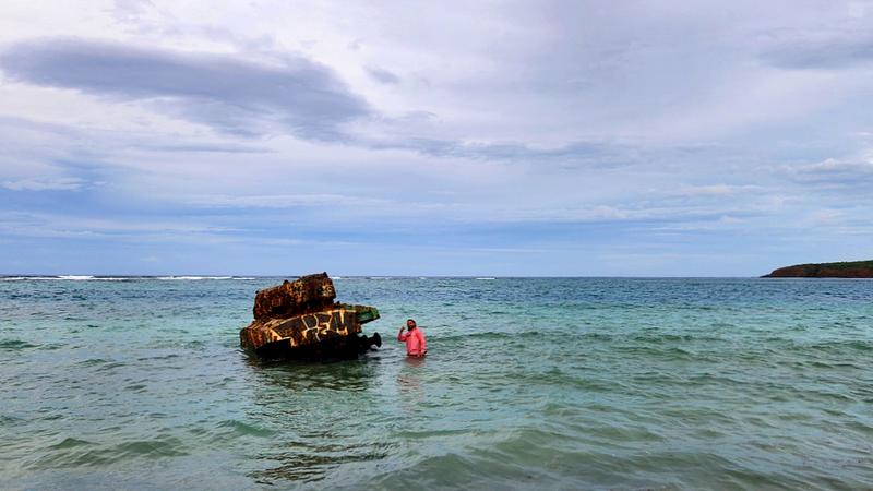 Hide tide at Playa Flamenco
