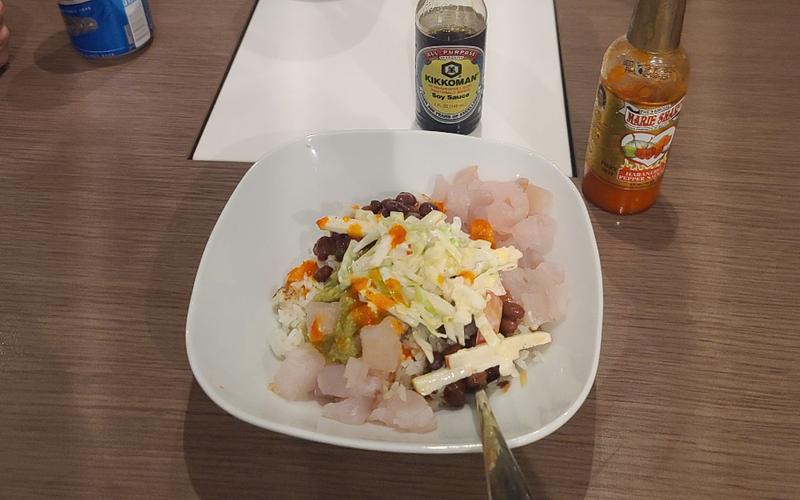 Wahoo poke bowl