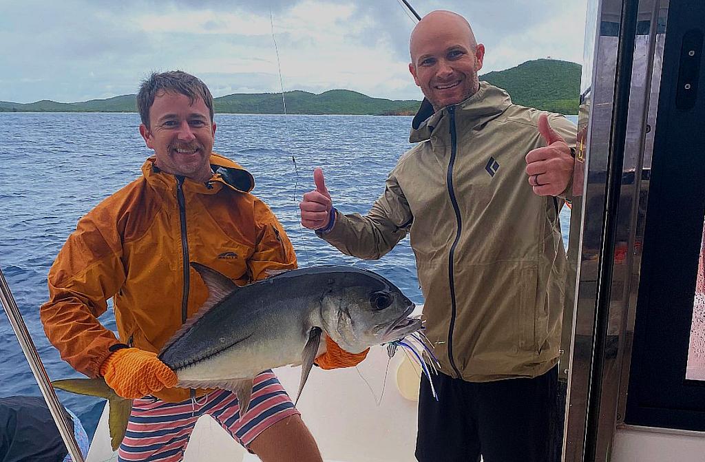 Jack we caught with a surface lure while trolling over a reef in 50 feet of water