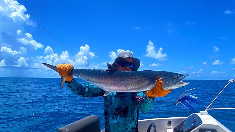 Good sized king mackerel we hauled in using an Iland Ilander lure