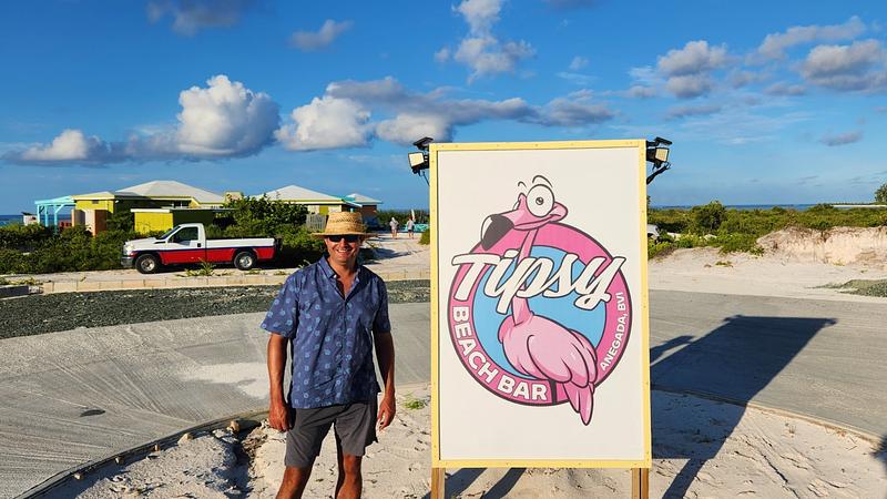 Tipsy's by Ann en la costa norte de Anegada, donde todavía podés encontrar esa onda clásica de las Islas Vírgenes Británicas