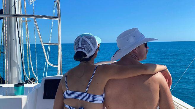 Room for two at the helm station