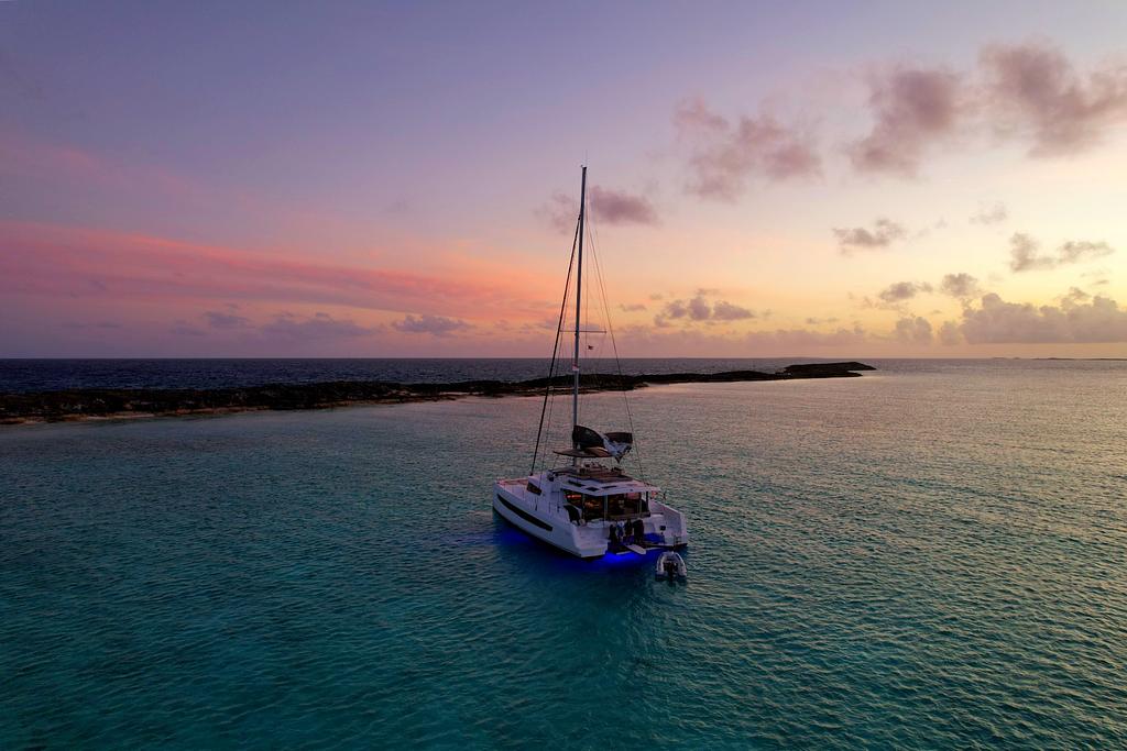Great sunset on our last night in the Exumas