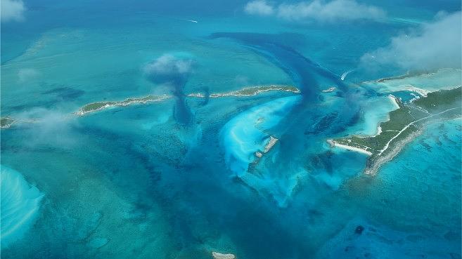 Highbourne Cay aerial shot