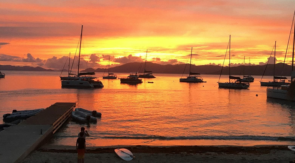 Cooper Island sunset
