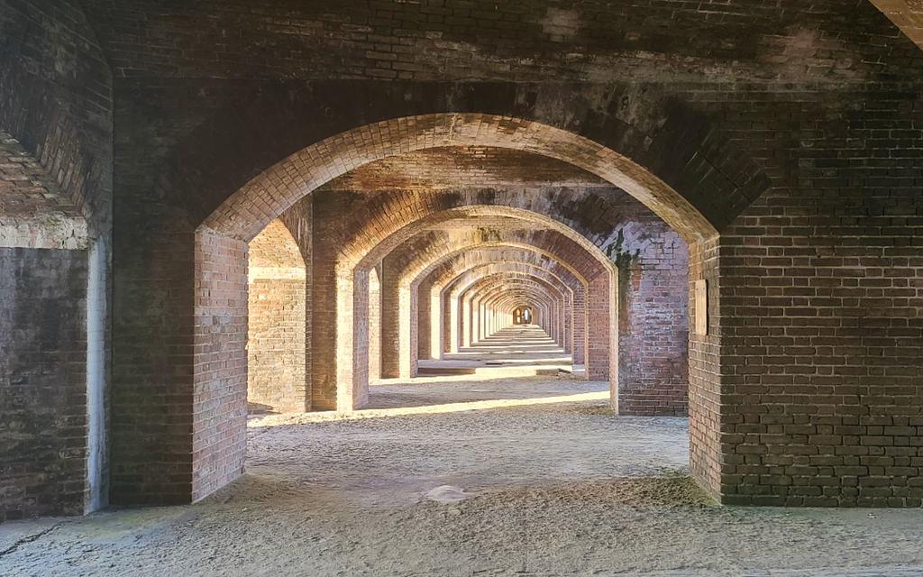 Exploring inside the fort
