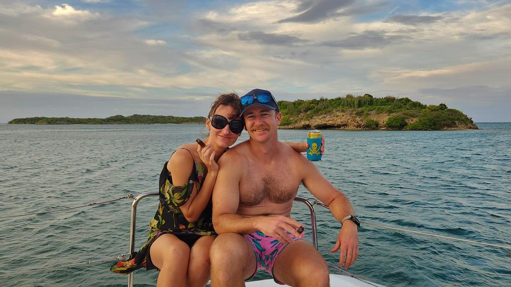 Enjoying a peaceful evening at Red Head Island