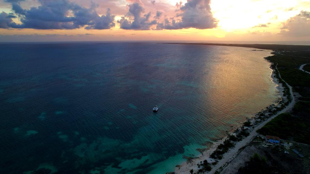We were the lone boat at the Coral Group Bay anchorage on our recent visit