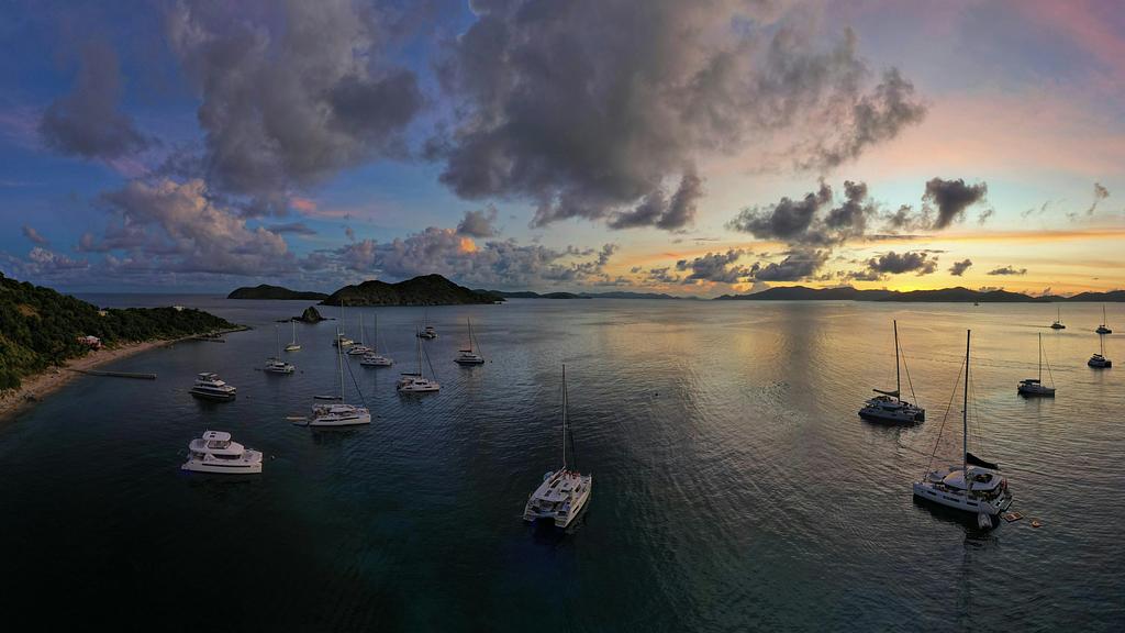 Cooper Island sunset on our last evening