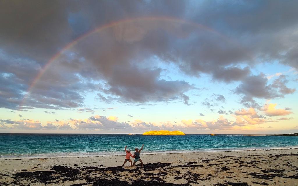 Beach at Compass Cay on our recent trip