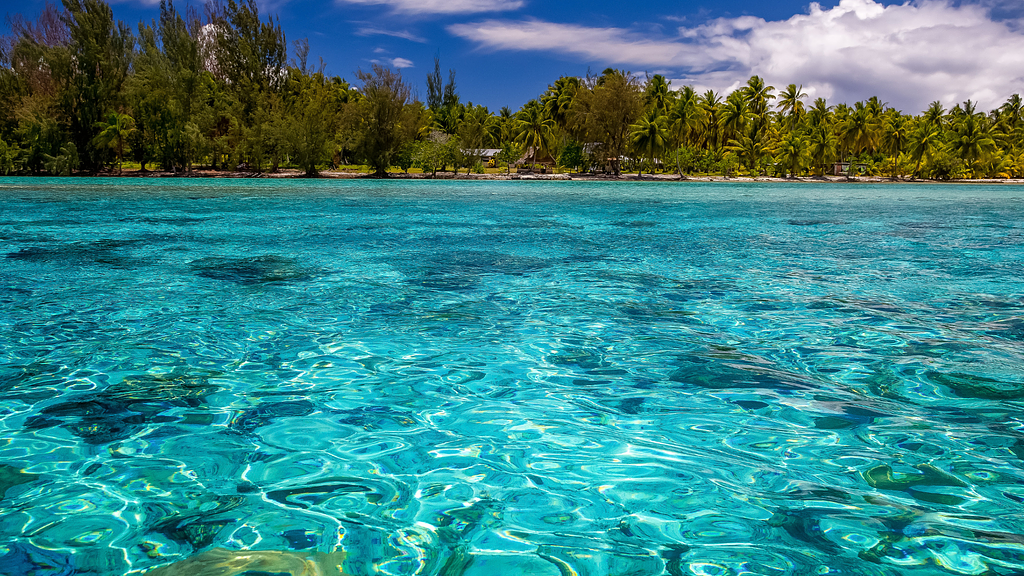 Lagoon in the Society Islands