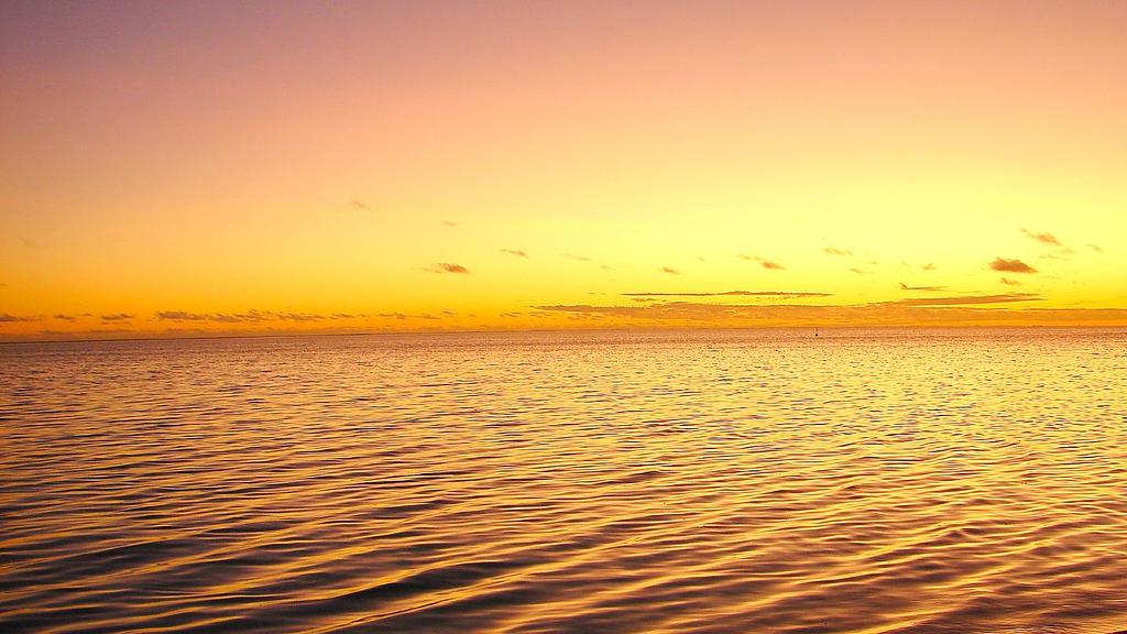 Matira Beach Sunset