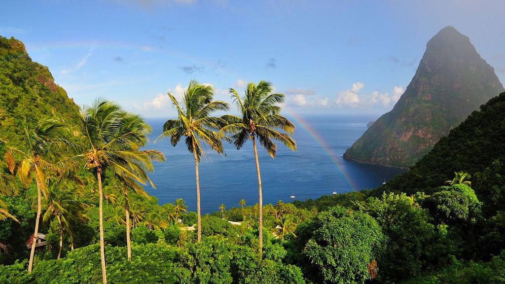 Hiking near the Pitons