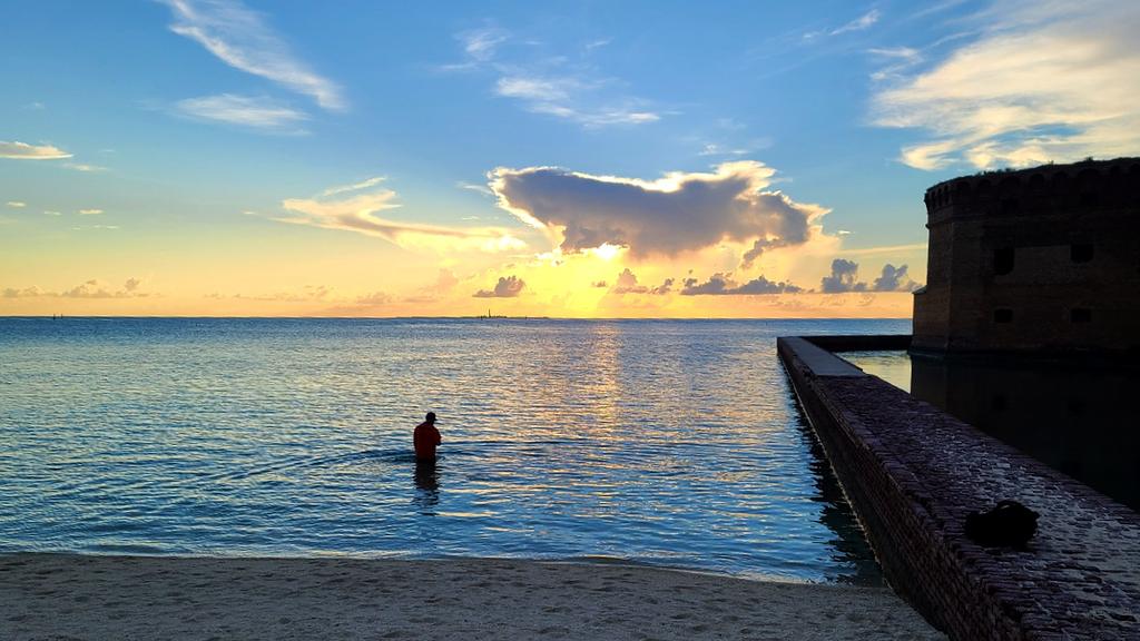 Sunset at Garden Key at the Dry Tortugas