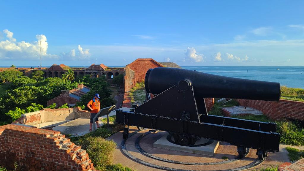 Exploring Fort Jefferson after the crowds from the Yankee Freedom had left | We had the place to ourselves