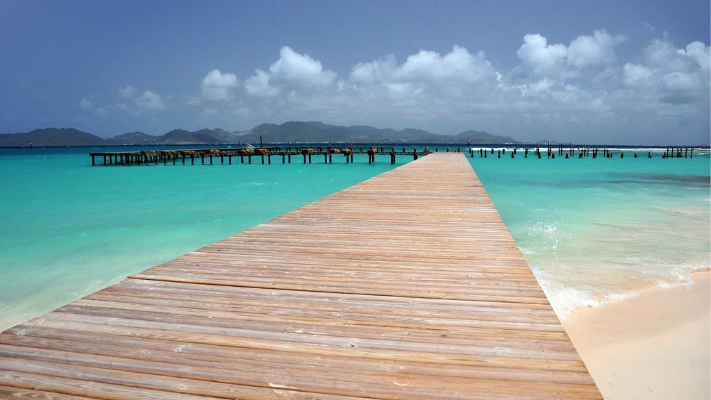Anguilla- old wooden pier