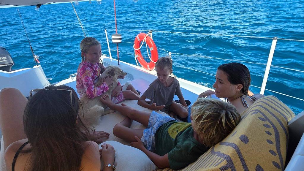 Relaxing aboard Awatea (another one of our favorites) after the shows
