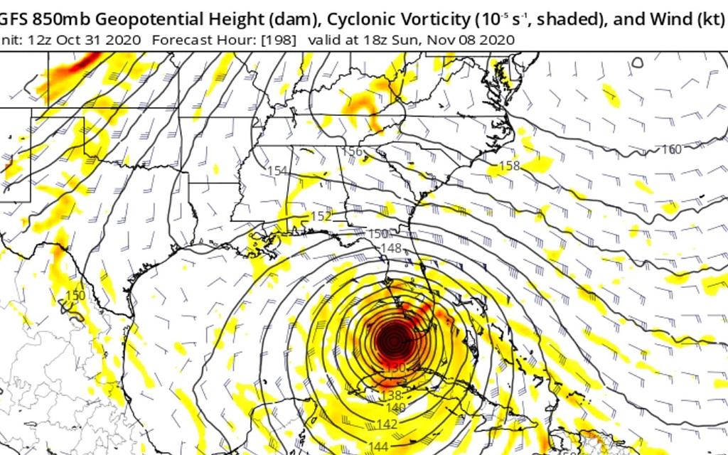 Este era el pronóstico para nosotros cuando se suponía que estaríamos navegando en Key West; ¡hora de cambiar el plan!