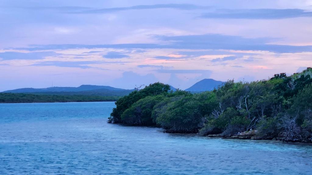 Sunset over the Antigua mainland