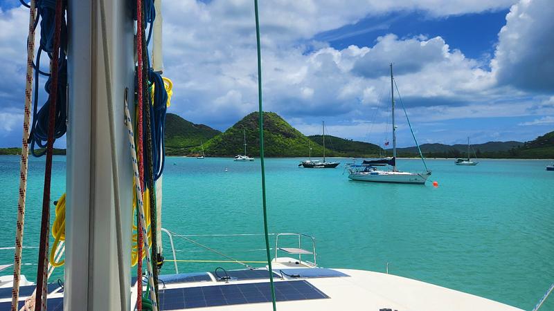 On our way out the Jolly Harbour channel