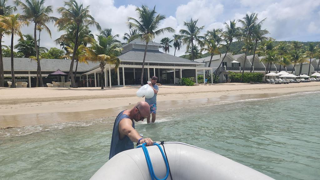 Making an ice run to the Lagoon 50 to try and save some groceries