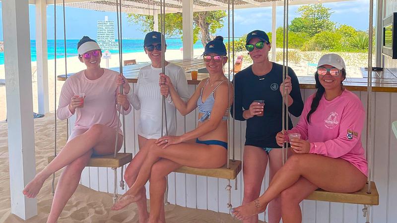 Ladies chilling at Shack-A-Kai