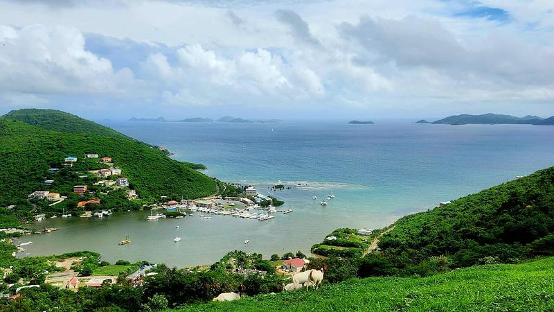 Took a hike up 'The Elevator' on Tortola during one of our lunch breaks - Peter, Salt, and Cooper Islands visible in the background