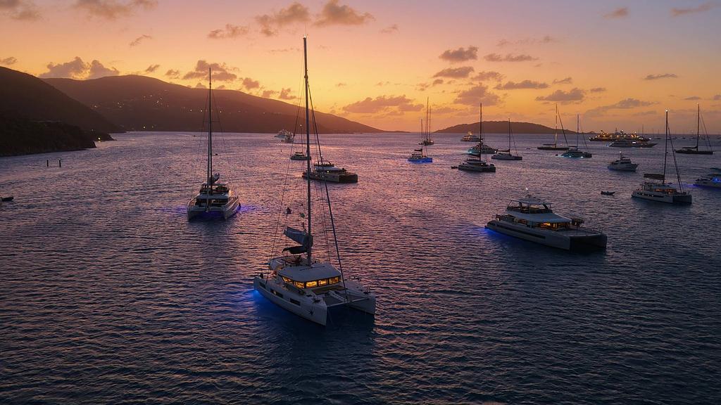 North Sound - the heart and soul of the BVI, was host to over a hundred charter yachts